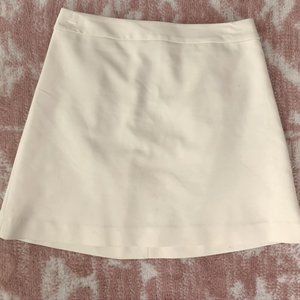 Midi white skirt